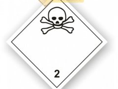 Eticheta pentru gaze toxic